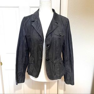 Banana Republic Dark Gray Denim Blazers Sz6